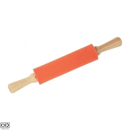 Sucitor din Silicon cu Ax Rotativ si Manere din Lemn de Bambus, pentru Modelat Aluatul, Calitate si Design Premium, 10cm [14]