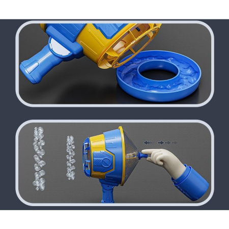 Suflator de Baloane, , din Plastic, Functie de Suflare si de Facut Baloane, 4-6 Ani, 30.4 x 14.2 x 22.2 cm, Albastru [5]