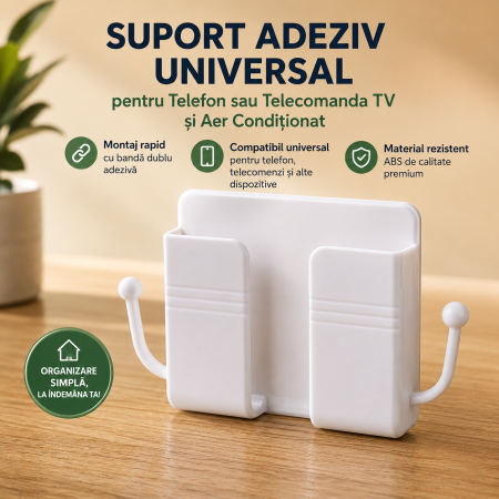 Suport Adeziv pentru Telefon sau Telecomanda Televizor si Aer Conditionat, [3]