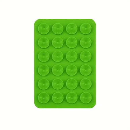 Suport Adeziv Universal, , pentru Telefon/Tableta, cu 24 Ventuze, potrivit pentru Tik-Tok/Selfie/Vizionare Video, din Silicon, 8 x 5.5 x 1 cm, Verde [2]