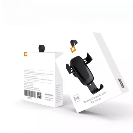 Suport auto cu incarcare wireless (inductie), Fast Charge WUW W2 negru [1]