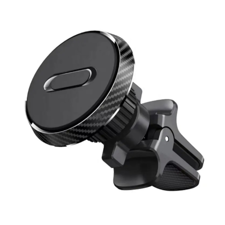 Suport Auto Magnetic 360 grade cu prindere de grila de aerisire, 50 mm, Ajustabil, 4 Magneti incorporati, Negru [2]