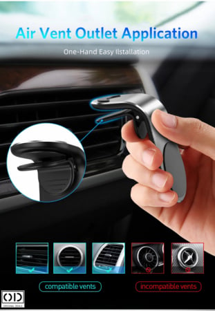 Suport Auto Magnetic Premium pentru Telefon, Tableta sau GPS - Grila Ventilatie [8]