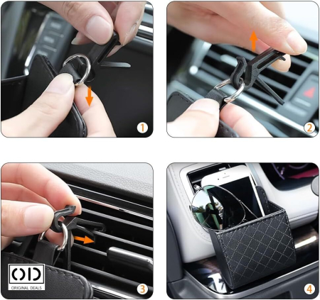 Suport Auto Telefon si Accesorii Grila Ventilatie – Negru – ORIGINAL DEALS [6]