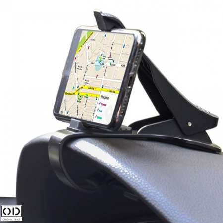 Suport Auto pentru Telefon sau GPS cu Prindere pe Bord Sofer de tip HUD, Universal Compatibil, Premium, Negru [12]