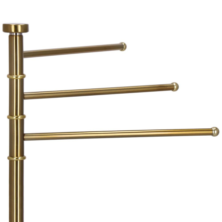 Suport cuier pentru prosoape cu 3 brate, inaltime 86cm, auriu lucios [9]