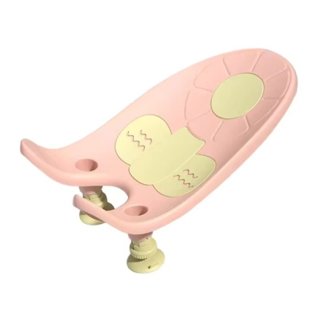 Articole pentru baie - Suport de Baie Bebelusi, , 0-12 luni, Montare pe Chiuveta/Lavoar/Cada, Ventuze Antiderapante cu Intaltime Reglabila, 50 x 24 x 12.5 cm, Roz