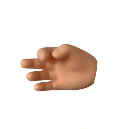 Articole pentru baie - Suport de Baie, , Multifunctional, pentru Periute/Cabluri, din PVC, cu Ventuza, Model Mana, 7 x 6.5 cm, Crem