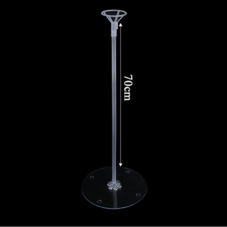 Suport de Masa pentru Baloane, , Accesoriu Decorativ, din Plastic, 70 cm, Transparent [1]