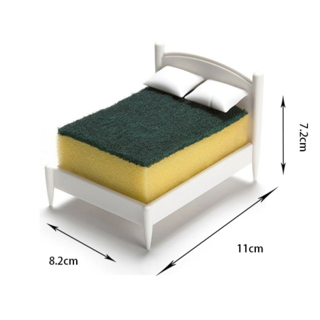 Suport de Scurgere, , pentru Burete/Sarma, Model Pat, Alb [2]