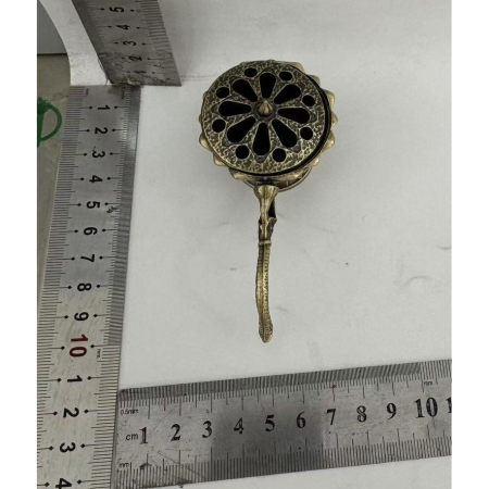 Suport de Tamaiat, , din Aliaj de Zinc, Model Lotus, Ignifug, 9.7 x 4.8 x 4.7 cm, Bronz [6]