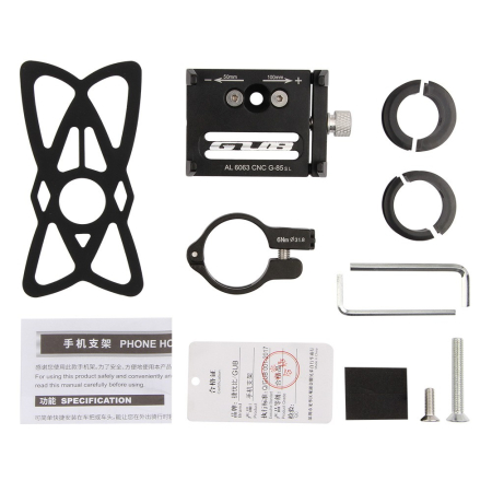 Suport de telefon pentru bicicleta/motocicleta/scuter/trotineta, GUB G-85SL Negru [4]