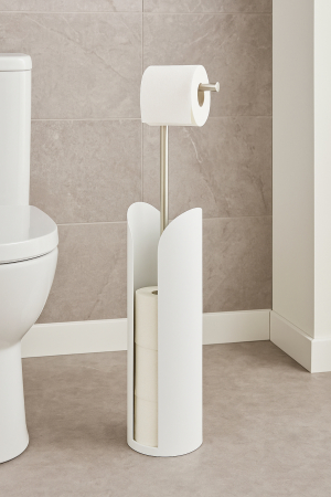 Suport hartie igienica 5Five Colors, otel, 15x60 cm, alb [5]