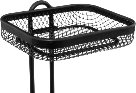 Suport hartie igienica 5Five Mayaj cu spatiu depozitare, otel, 17x16x73 cm, negru [2]