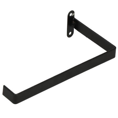 Suport hartie igienica din otel cu sertar depozitare, sistem montare inclus, 22cm, negru bej [10]