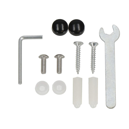 Suport hartie igienica din otel cu sertar depozitare, sistem montare inclus, 22cm, negru bej [14]