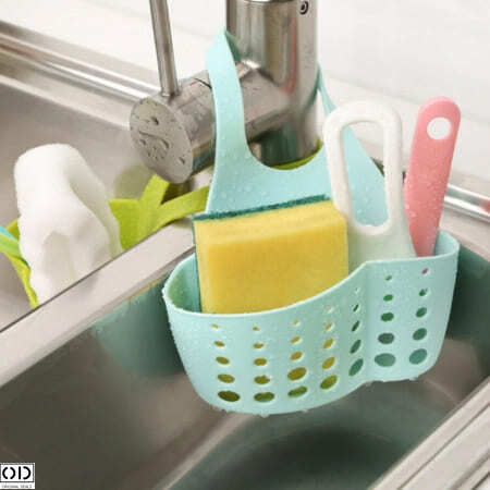 Suport Multifunctional pentru Burete si Accesorii de Curatenie Vase de Bucatarie, pentru Chiuveta,Turcoaz