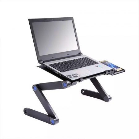 Suport Multifunctional pentru Laptop cu Cooler Puternic si Suport pentru Mouse, din Aluminiu Premium [4]