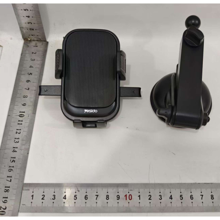 Suport Multifunctional pentru Telefon, , Car Holder, Suport Rotativ pentru Telefon cu Ventuza si Prindere pe Parbriz sauu Bord, 19 x 10 x 9 cm, Negru  [5]