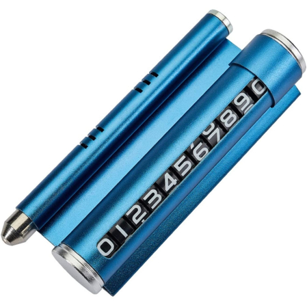 Suporti auto - Suport numar de telefon cu odorizant pentru parcare Albastru