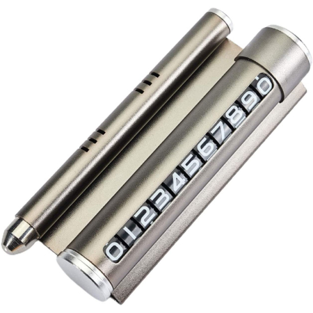 Suporti auto - Suport numar de telefon cu odorizant pentru parcare Gri