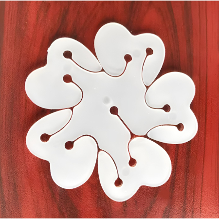 Suport pentru Baloane, , Care Formeaza o Floare, cu Doua Straturi, pentru 11 Baloane, 8x8cm, 4.6g [7]