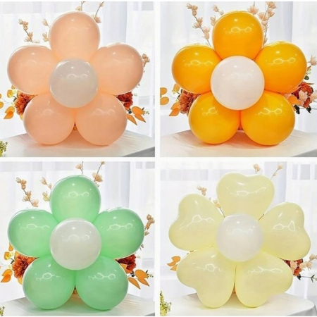 Suport pentru Baloane, , care Formeaza o Floare, cu Un Singur Strat, pentru 6 Baloane, 6x6cm, 2.7g [2]