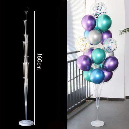 Suport pentru Baloane, , cu Un Strat, pentru 19 Baloane, 160 cm, Transparent [1]