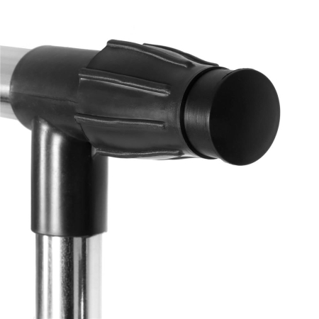 Suport pentru haine pe roti, reglabil pe inaltime si latime, din aluminiu cromat, 160x45x150cm, argintiu [8]