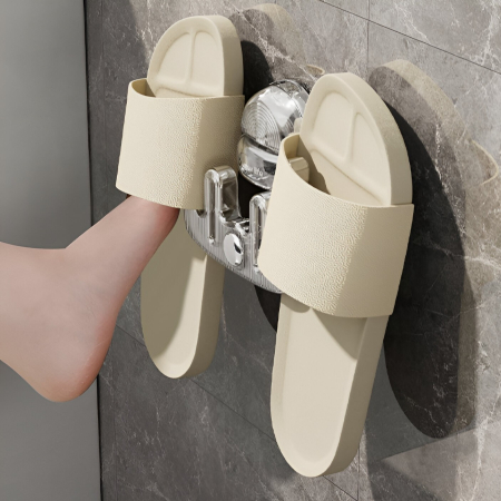 Suport pentru Incaltamintea de Casa, , fara Perforare, Montare pe Perete, Prindere Adeziva, 11.6x11x4.8cm, Transparent [4]