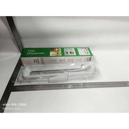 Suport pentru Oua, pentru Usa Frigiderului, cu Doua Straturi, 36x8.2x10cm, Alb [1]