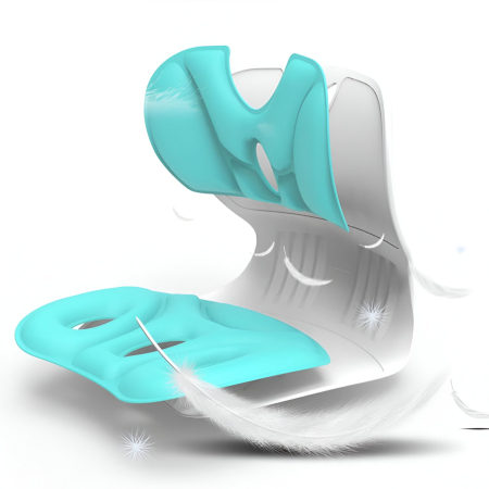 Suport pentru Scaun, , pentru Corectarea Posturii, Portabil, Ergonomic, Ameliorare Durere, Respirabil, 32x29x28 cm, Marime S, Verde [11]