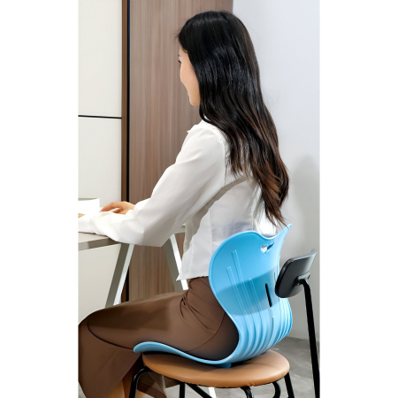 Suport pentru Scaun, , pentru Corectarea Posturii, Portabil, Ergonomic, Ameliorare Durere, Respirabil, 32x29x28 cm, Marime S, Verde [5]