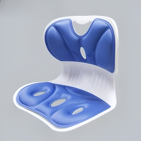 Suport pentru Scaun, , pentru Corectarea Posturii, Portabil, Ergonomic, Ameliorare Durere, Respirabil, 36x34x33 cm, Marime L, Albastru [3]