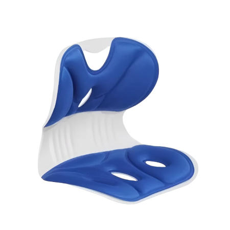 Suporturi ortopedice si orteze - Suport pentru Scaun, , pentru Corectarea Posturii, Portabil, Ergonomic, Ameliorare Durere, Respirabil, 36x34x33 cm, Marime L, Albastru