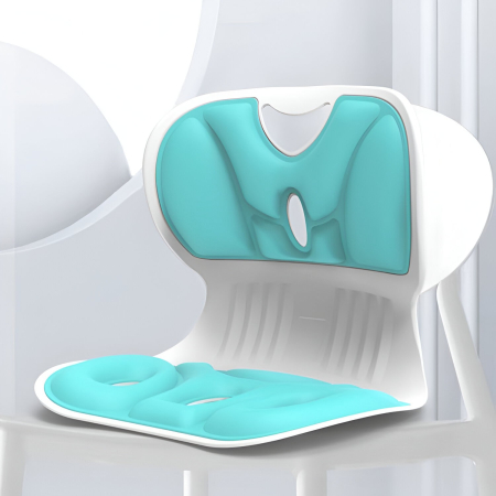Suport pentru Scaun, , pentru Corectarea Posturii, Portabil, Ergonomic, Ameliorare Durere, Respirabil, 36x34x33 cm, Marime L, Verde [4]