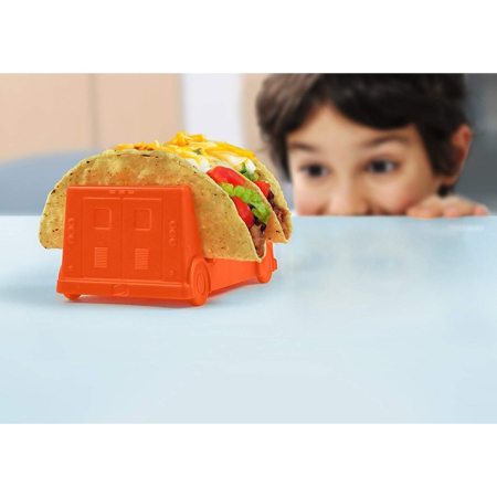 Suport pentru Taco, , Model Autobuz, 14 x 7.5 x 6.5 cm, din PP, Portocaliu [5]