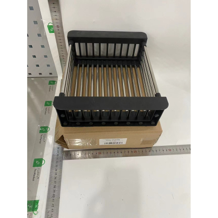 Suport Scurgere Extensibil pentru Bucatarie, , Uscator Vase din Otel Inoxidabil, Suport Tacamuri si Pahare, Suport pentru Fructe si Legume, 29 x 22 x 9.5 cm Negru [2]