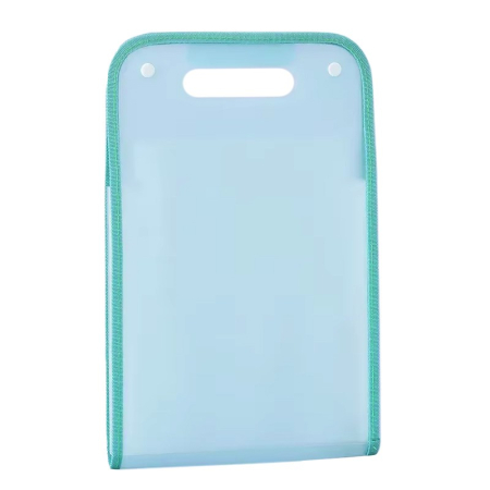 Accesorii Birou si Consumabile - Suport Vertical pentru Hartii A4, , Suport Portabil pentru Hartie A4 cu Maner, PP, pentru Depozitare Hartii si Documente, 37x24.3 cm, Albastru