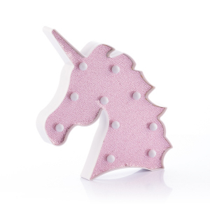 Lampa de Veghe cu Lumina Ambientala LED  - Unicorn Roz Lucios Sclipitor [5]