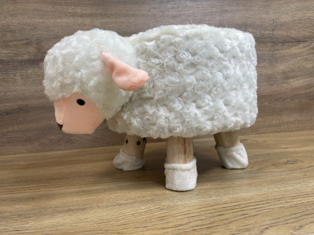 Taburet pentru copii, 28x25cm, maxim 50kg, model oaie [11]