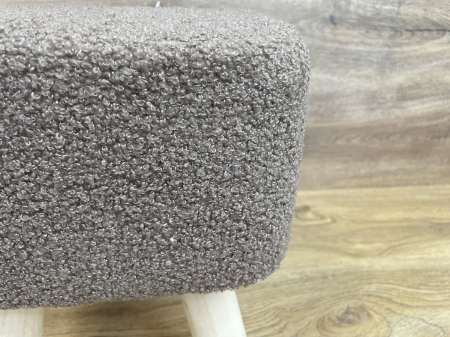 Taburet pentru copii, patrat, 26x26x34cm, maxim 50kg, maro [4]