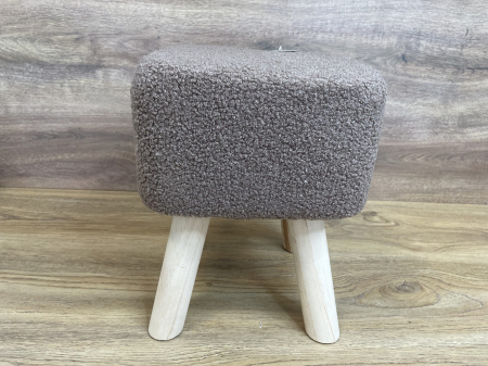 Taburet pentru copii, patrat, 26x26x34cm, maxim 50kg, maro [1]