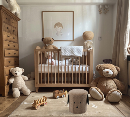 Taburet pentru copii, pliabil cu spatiu depozitare, 80kg, 28×34 cm, maro [4]