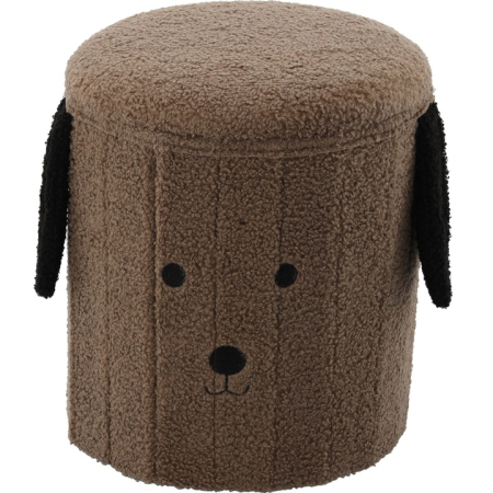 Mobilier copii - Taburet pentru copii, pliabil cu spatiu depozitare, 80kg, 28×34 cm, maro