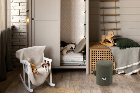 Taburet pentru copii, pliabil cu spatiu depozitare, 80kg, 28×34 cm, verde [3]