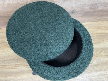 Taburet pentru copii, rotund, spatiu depozitare, 31x28cm, maxim 50kg, verde [6]