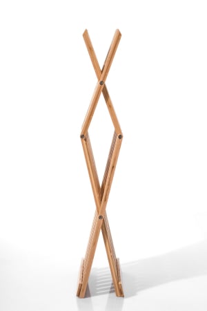 Taburet pliabil 5Five din bambus, 40x32x45 cm, maro caramel [5]