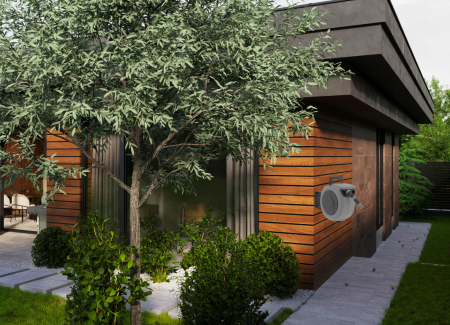 Tambur automat pentru furtun de gradina, 20m, montare pe perete, pivotant, retractabil [1]