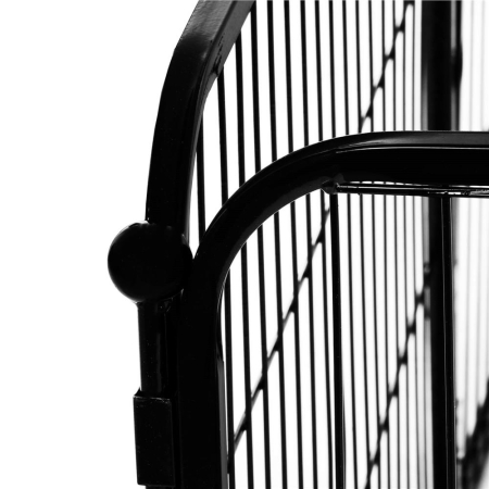 Tarc pentru animale de companie, din fier, forma configurabila, cu usa de acces, 3XL, 165x80x60cm, negru [7]